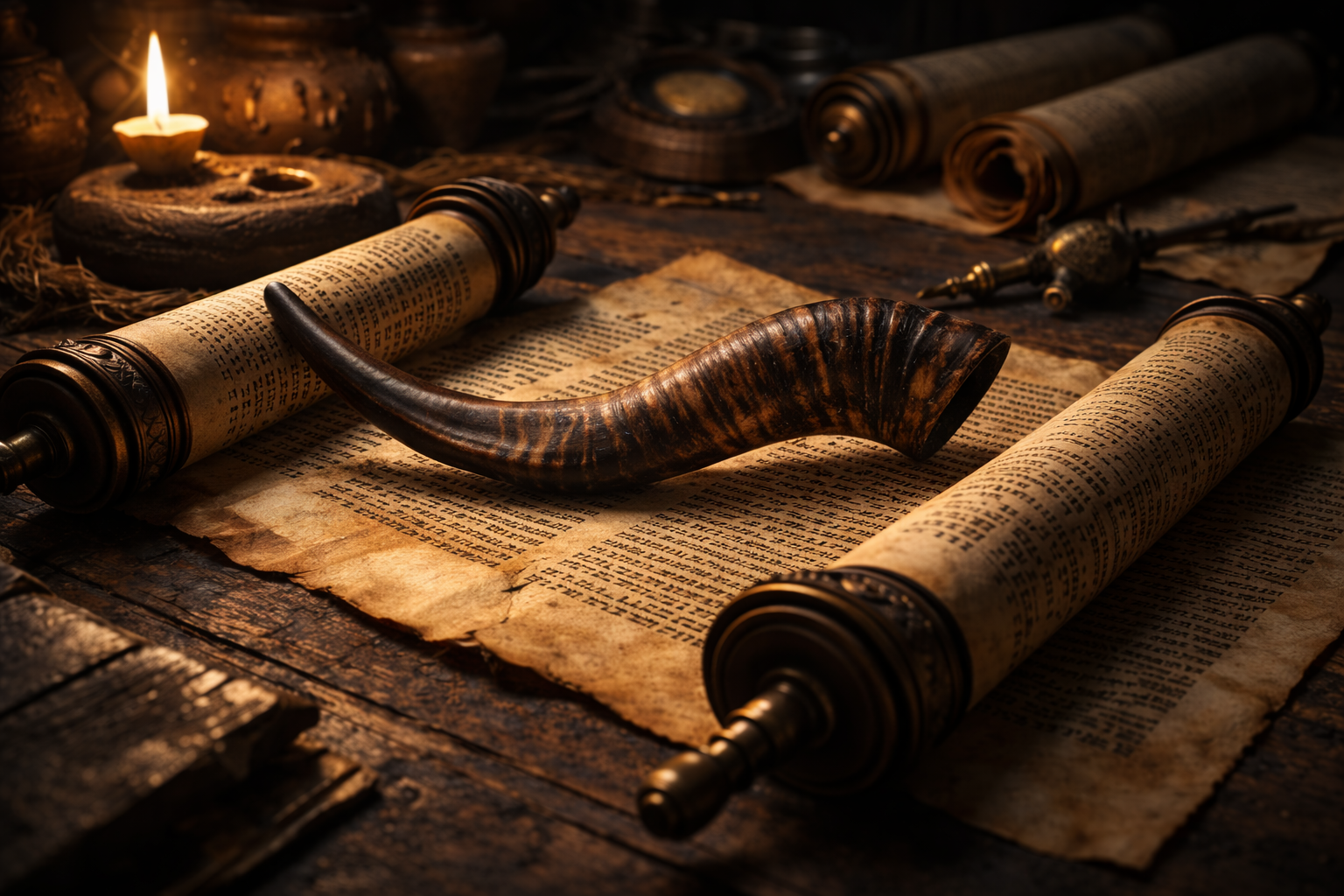 Deserto escuro e céu estrelado