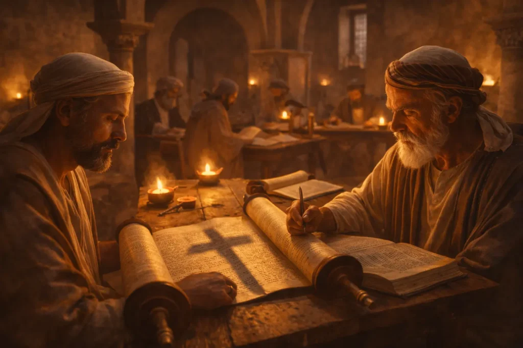 Igreja Primitiva: Como os Apóstolos Interpretavam as Escrituras? 1 Escola de Antioquia estudando as Escrituras com interpretação histórico-literal